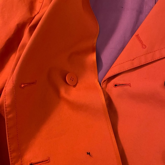 Ann Taylor Loft coral trench coat - Picture 8 of 12